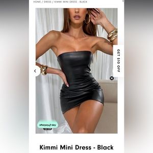 Black mini dress